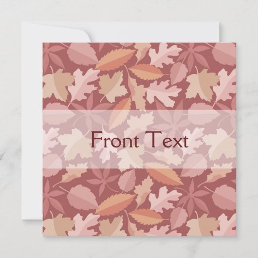 Marsala-Blätter Einladung (Vorderseite)