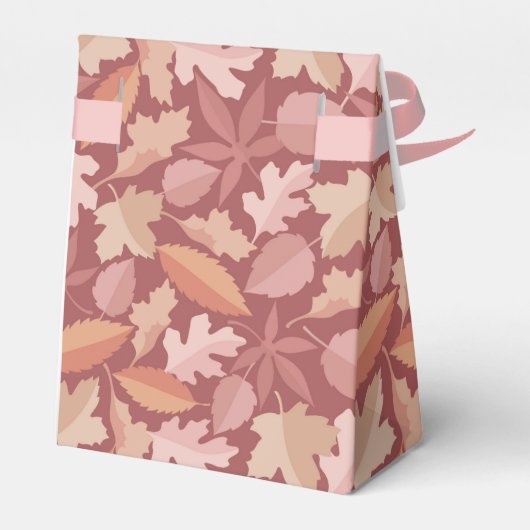 Marsala-Blätter Geschenkschachtel (Rückseite)