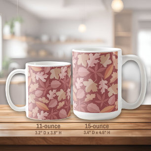 Marsala-Blätter Kaffeetasse