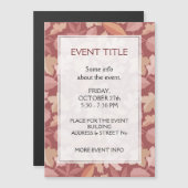 Marsala-Blätter Magnetkarte (Vorne/Hinten)