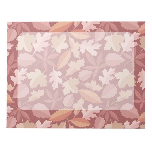 Marsala-Blätter Notizblock (Vorderseite)