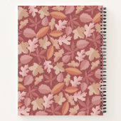 Marsala-Blätter Notizbuch (Rückseite)