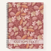 Marsala-Blätter Notizbuch (Vorderseite)