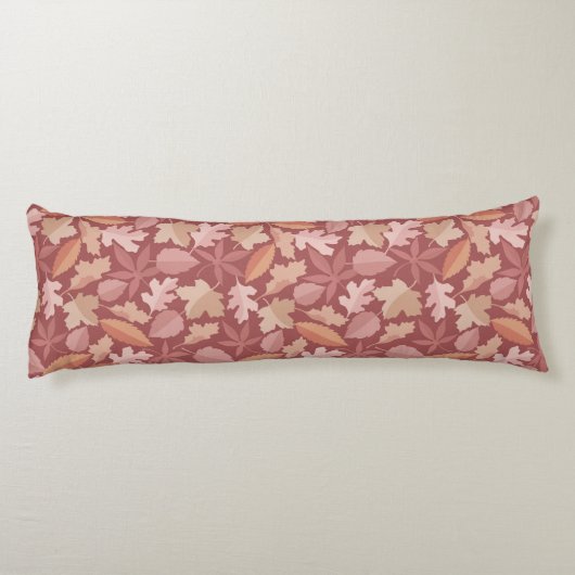 Marsala-Blätter Seitenschläferkissen (Rückseite)