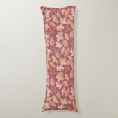 Marsala-Blätter Seitenschläferkissen (Vorderseite Vertikal)