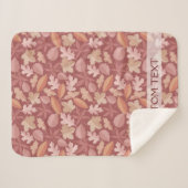 Marsala-Blätter Sherpadecke (Vorderseite (Horizontal))