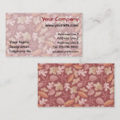 Marsala-Blätter Visitenkarte (Vorne/Hinten)