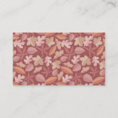 Marsala-Blätter Visitenkarte (Rückseite)