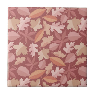 Marsala-Blattmuster Fliese