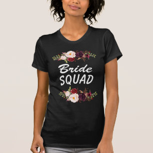 Marsala Blume Bride Squad T - Shirt