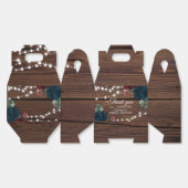 Marsala-Blume Rustikales Brautparty V2 Geschenkschachtel (Ungeklappt)