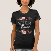 Marsala Blume Team Bride T - Shirt (Vorderseite)