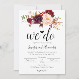 Marsala Blume Wedding