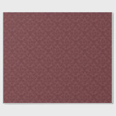 Marsala Blumendamast-Packpapier Geschenkpapier (Flach)