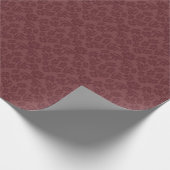 Marsala Blumendamast-Packpapier Geschenkpapier (Ecke)