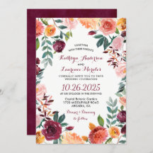 Marsala Blush Pink Botanische Blume Wreath Wedding