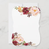 Marsala Brautparty-Faleinladung Einladung (Rückseite)