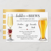 Marsala Bubbles & Brews bevor ich Paare Dusche mac Einladung (Vorne/Hinten)