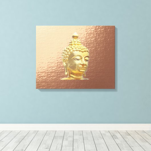 Marsala-Buddha Leinwanddruck (Insitu (Holzboden))