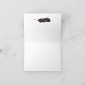 Marsala, Burgund, Rot, Weiße Rosen Boho Vielen Dan Dankeskarte (Innenseite)