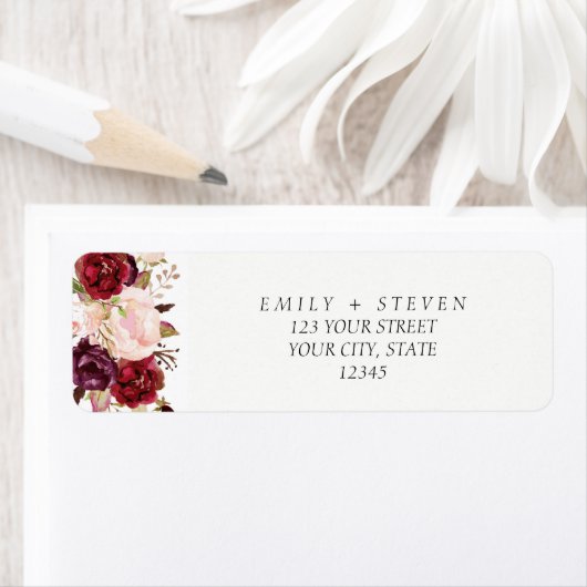 Marsala burgunda Hochzeit im Herbst (Insitu)