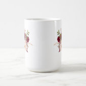 Marsala Burgunder rotes rosa Boho versieht Kaffeetasse (Mittel)