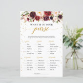 Marsala burgundy floral was ist in Ihrem Geldbeute (Stehend Vorderseite)