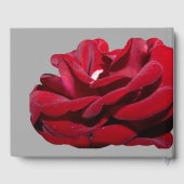 Marsala Burgundy Red Wedding Guestbook Gästebuch (Rückseite)