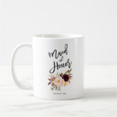 Marsala burgundy Trauzeugin Kaffeetasse (Links)