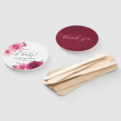 Marsala - Burgundy und Blush Herbst Babydusche Fächer (Non-assembled)