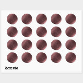 Marsala Calligraphy Monogram Wax Siegel Stickers (Blatt)
