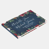 Marsala Country Rustic Wedding Gästebuch (Ecke)