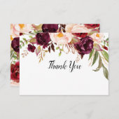 Marsala danken Ihnen zu kardieren Dankeskarte (Vorne/Hinten)