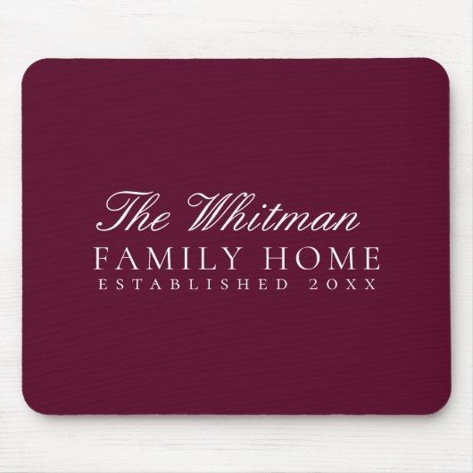 Marsala Family Zuhause Mousepad (Vorne)