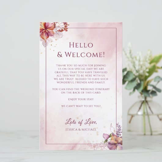 Marsala Floral (Stehend Vorderseite)