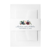 Marsala Floral Wedding Envelope Bly Band (Vorderseite Beispiel)
