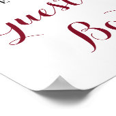 Marsala Gästebuch Wedding Bridal Babydusche Zeiche (Ecke)