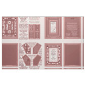 Marsala Girl Power Cut & Sew Foto Frame Pattern Stoff (Fat Quarter (45,7 x 55,9 cm))