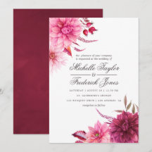 Marsala - Hochzeit im Herbst Burgund und Blüten He