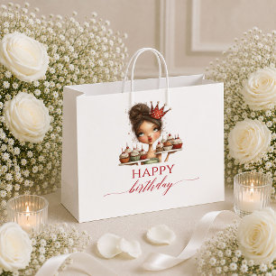 Marsala Humor Frau Deep Red Schrift Geschenktasche Große Geschenktüte