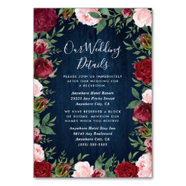 Marsala Land Rustikale Hochzeitsplätze Tischnummer