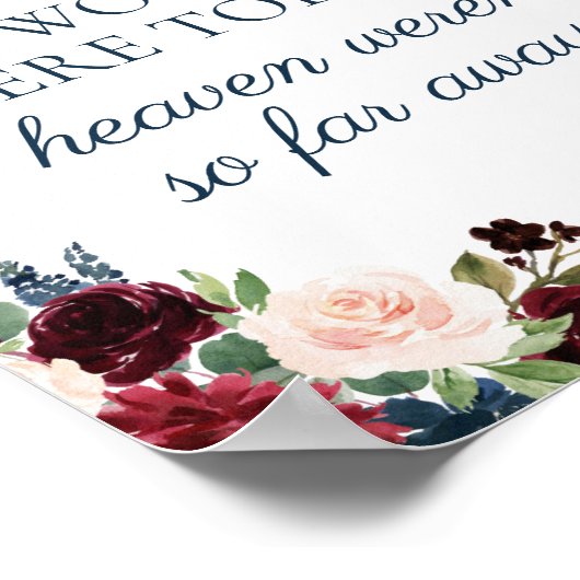 Marsala Marsala Wir wissen, dass Sie heute hier se Poster (Ecke)