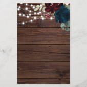 Marsala & Navy, die das beste Spiel der Braut kenn (Rückseite)