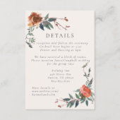 Marsala Peach Botanischer Garten Begleitkarte (Vorderseite)