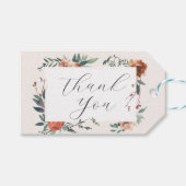 Marsala Peach Botanischer Garten Geschenkanhänger (Vorderseite (Horizontal))