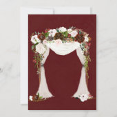 Marsala Pink Canopy Bridesmaids Luncheon Invites (Rückseite)