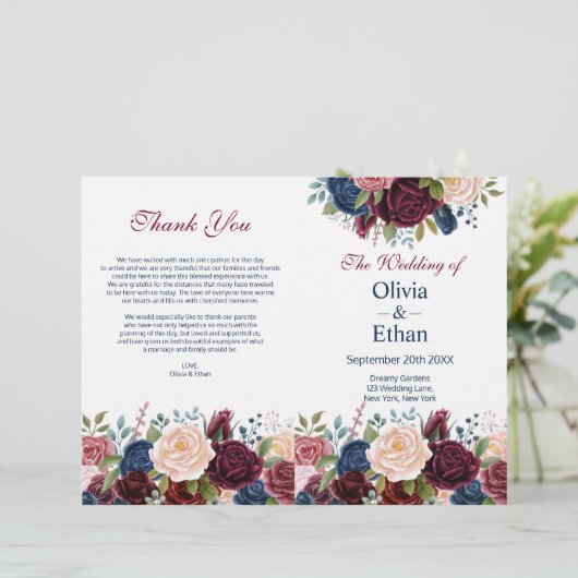 Marsala Pink Navy Blooming Blume (Stehend Vorderseite)