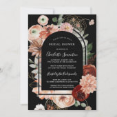 Marsala Pink Terracotta Brautparty Einladung (Vorderseite)