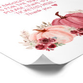 Marsala Pumpkin Baby Duschmaschine Windelwanne Raf Poster (Ecke)