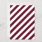 Marsala Red Burgundy Floral Chic Wedding Einladung (Rückseite)